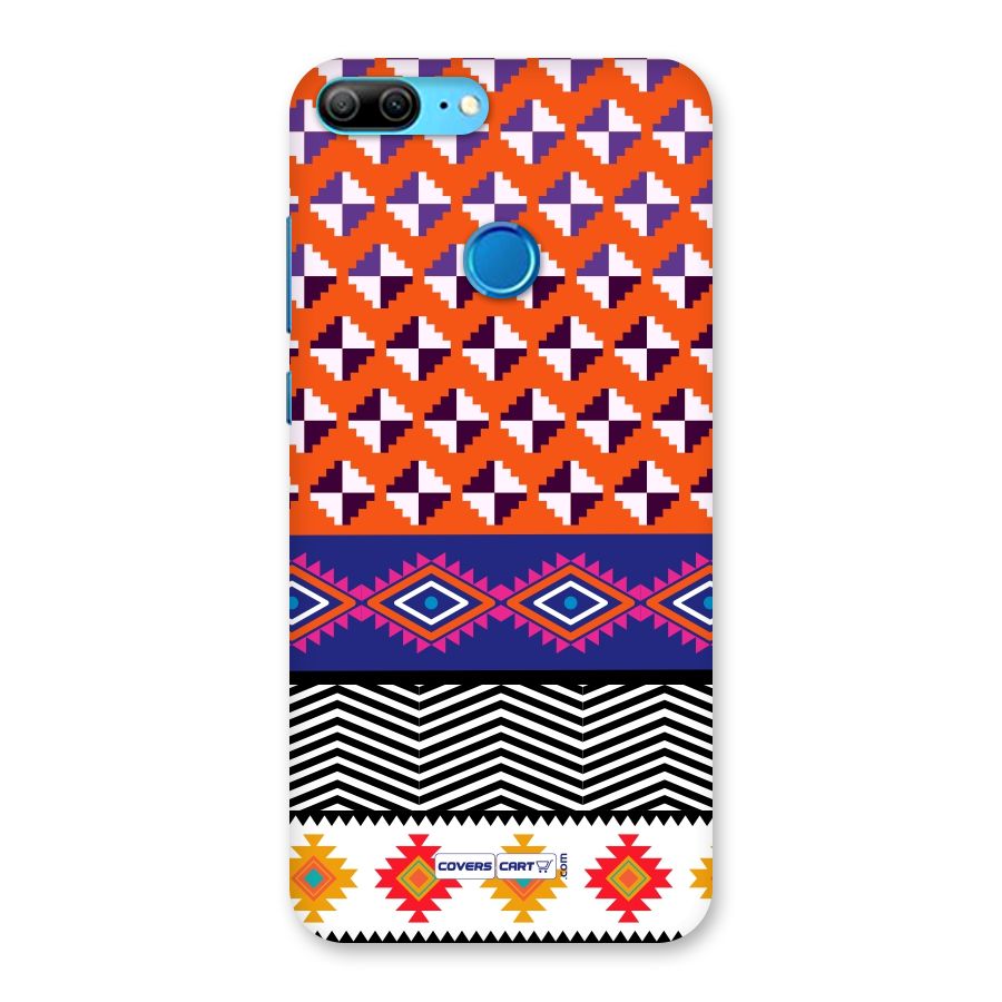 Mixed Pattern Aztec Back Case for Honor 9 Lite