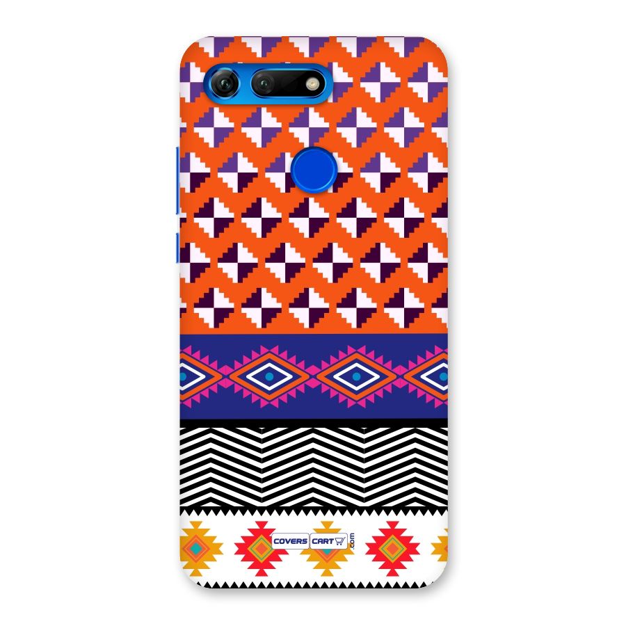 Mixed Pattern Aztec Back Case for Honor View 20