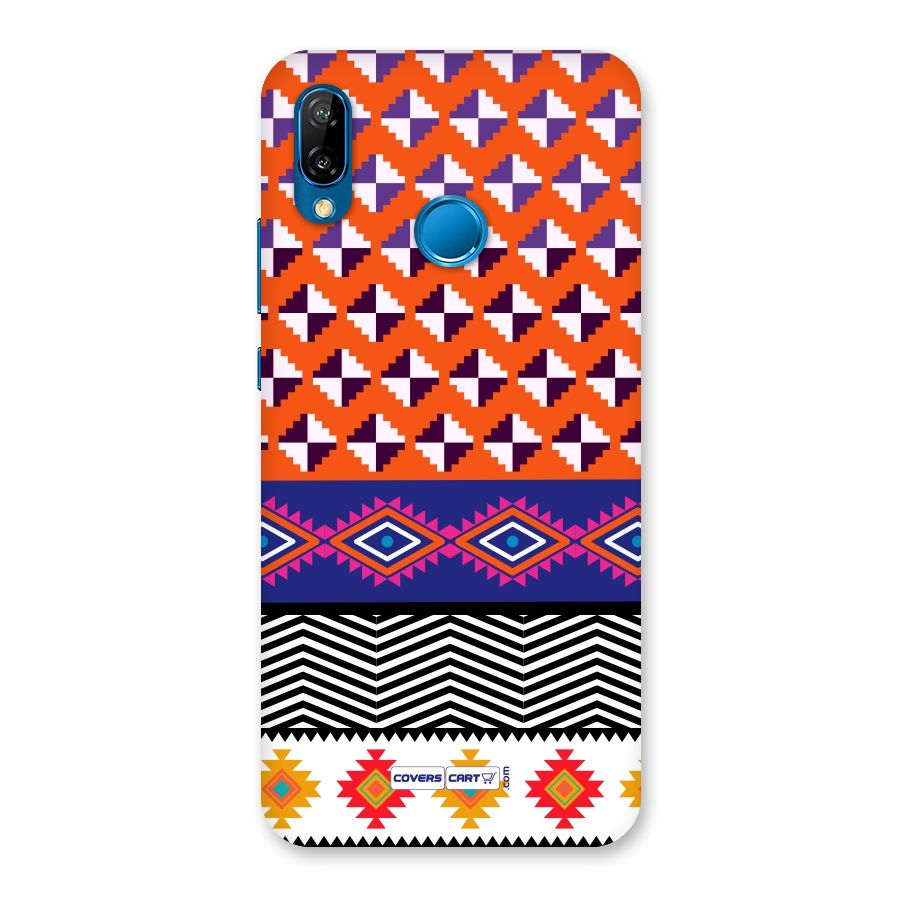 Mixed Pattern Aztec Back Case for Huawei P20 Lite