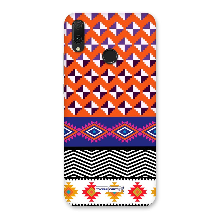 Mixed Pattern Aztec Back Case for Huawei Y9 (2019)
