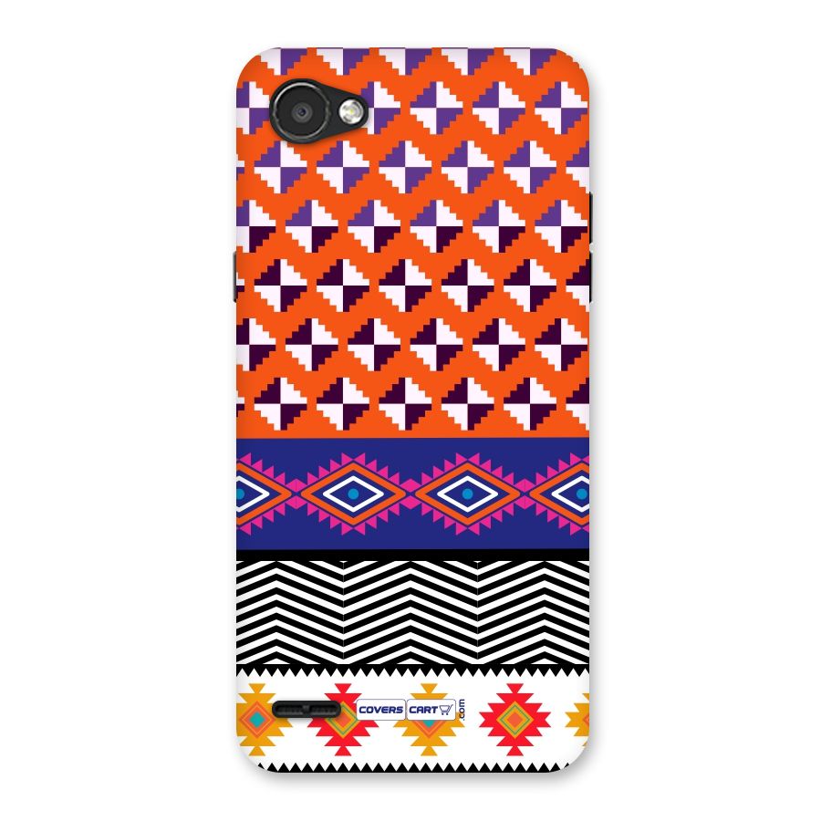 Mixed Pattern Aztec Back Case for LG Q6