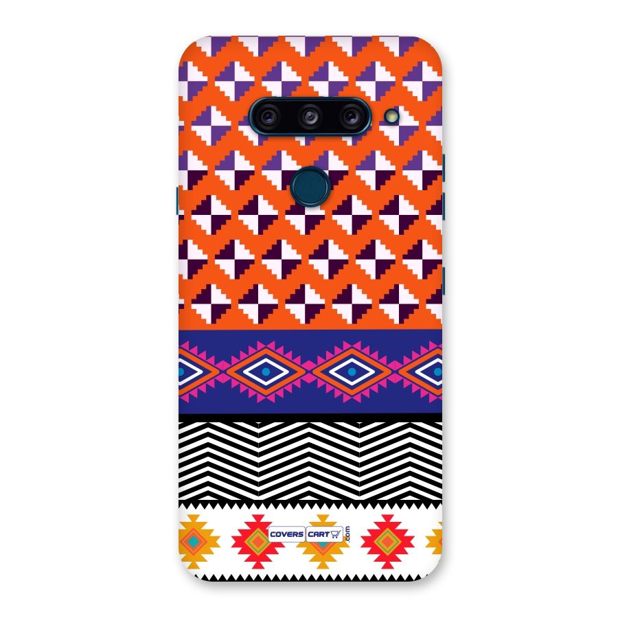 Mixed Pattern Aztec Back Case for LG  V40 ThinQ