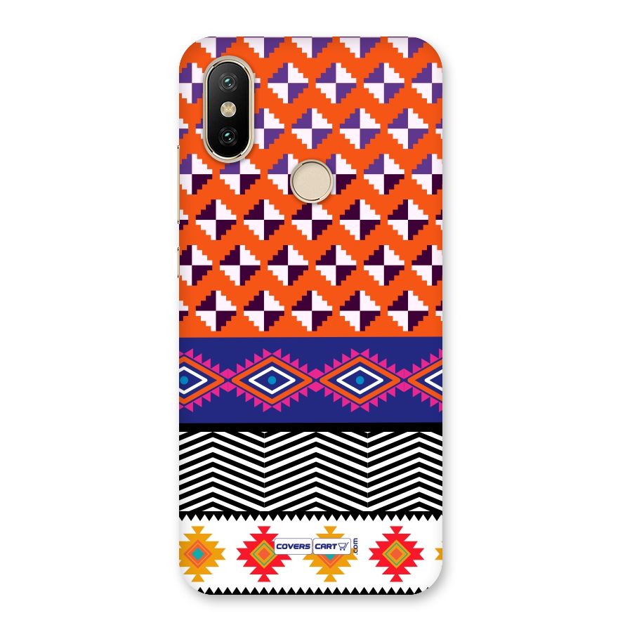 Mixed Pattern Aztec Back Case for Mi A2