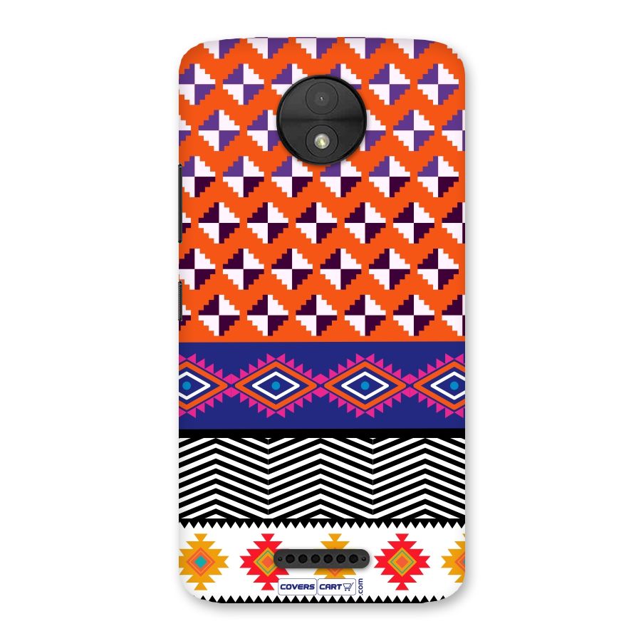 Mixed Pattern Aztec Back Case for Moto C
