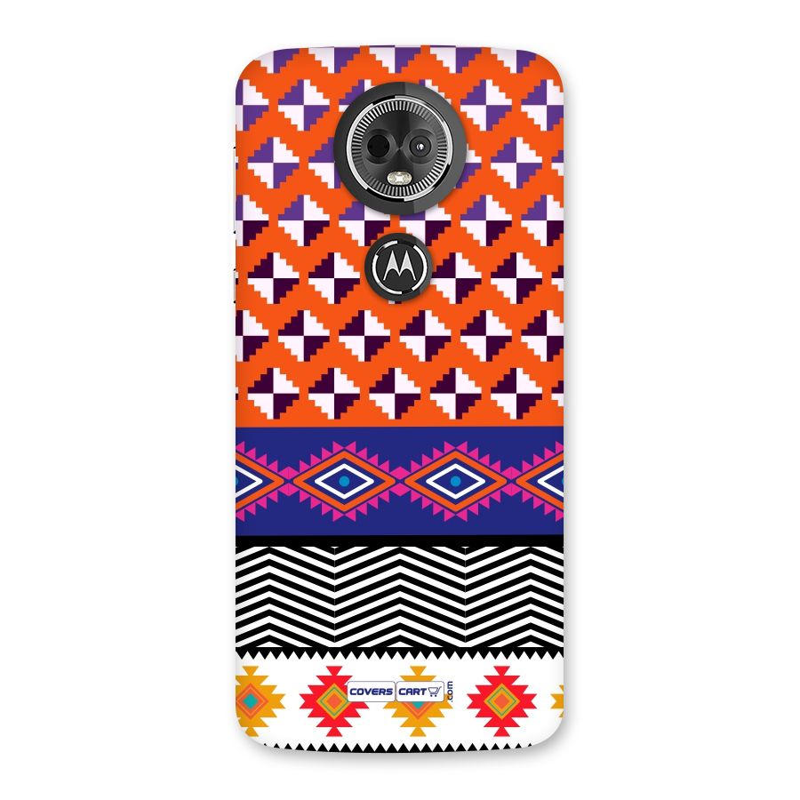 Mixed Pattern Aztec Back Case for Moto E5 Plus