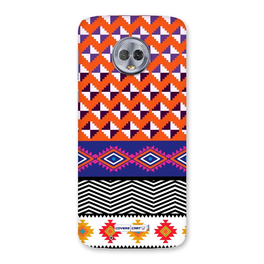 Mixed Pattern Aztec Back Case for Moto G6