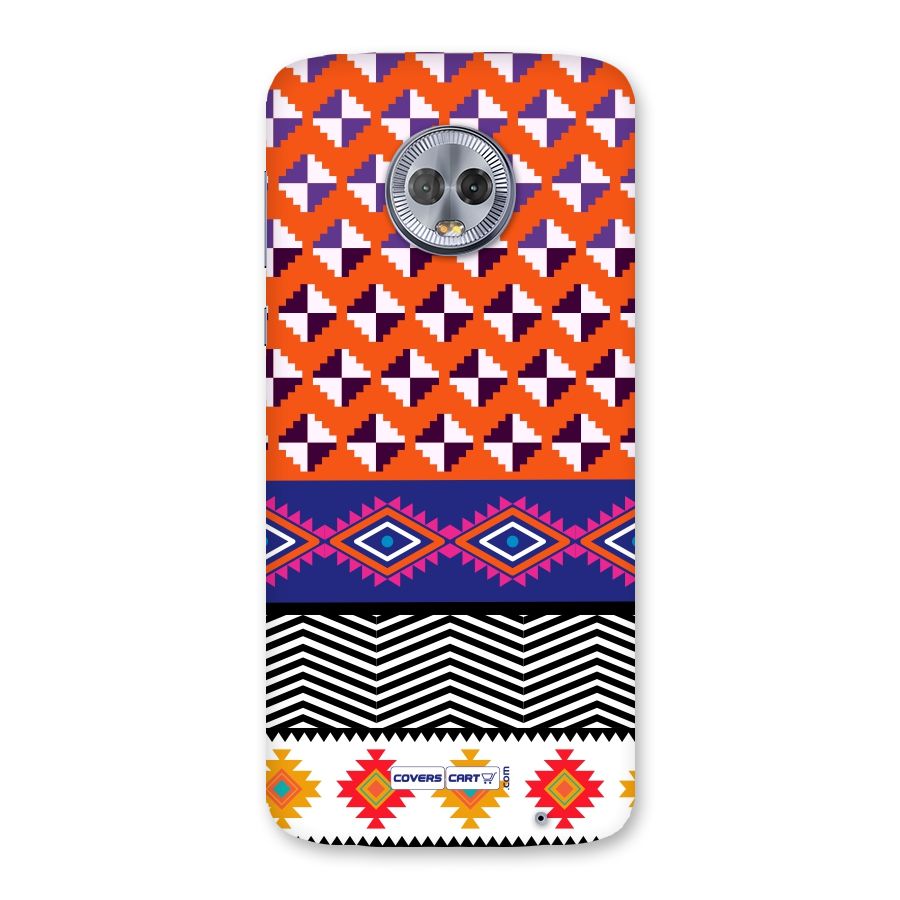 Mixed Pattern Aztec Back Case for Moto G6 Plus