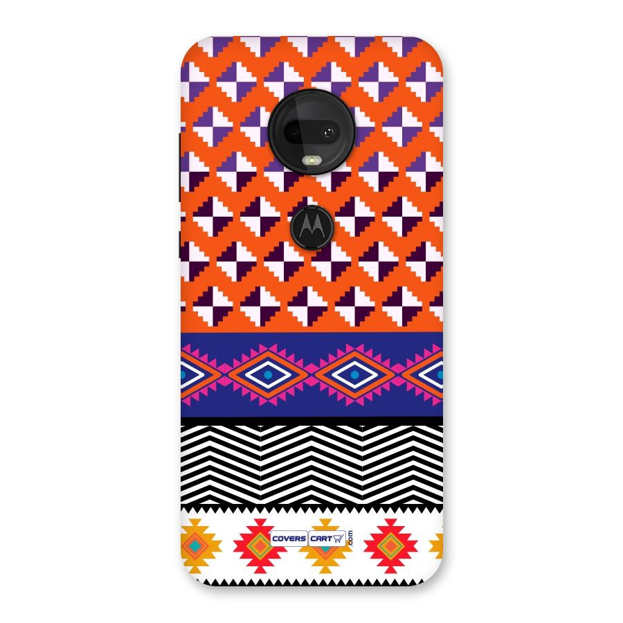 Mixed Pattern Aztec Back Case for Moto G7