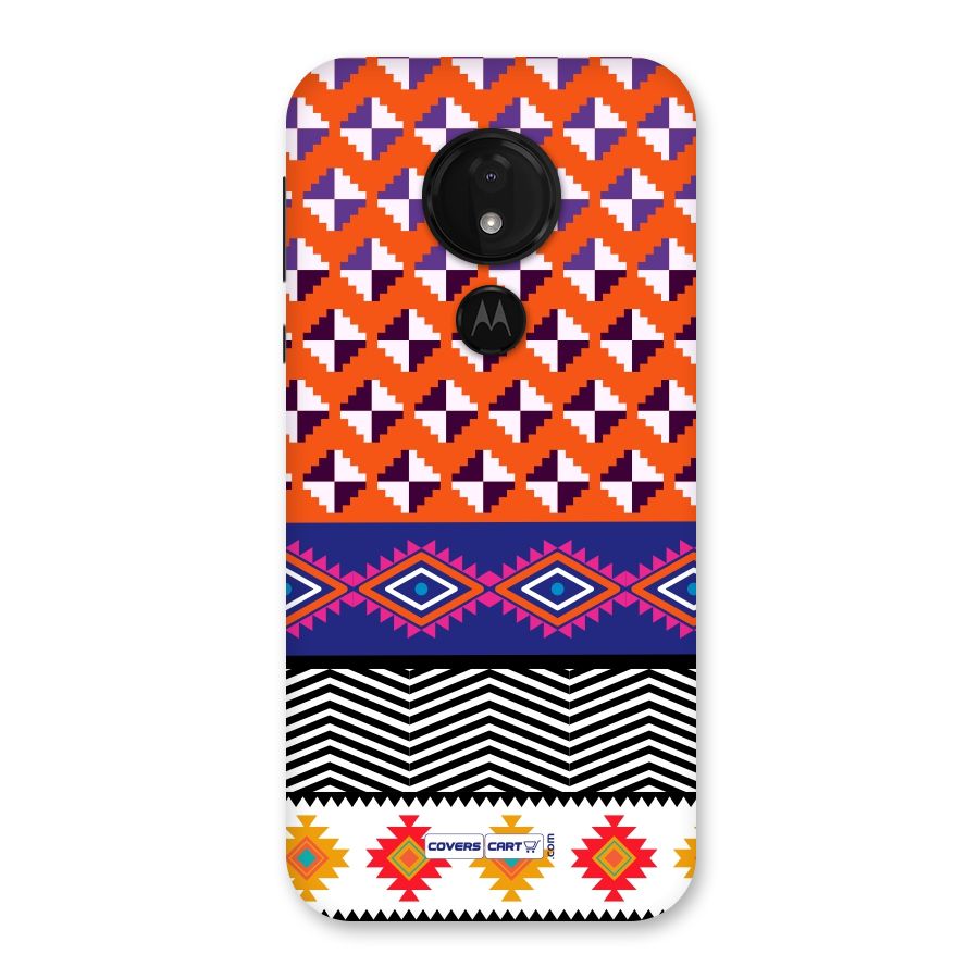 Mixed Pattern Aztec Back Case for Moto G7 Power