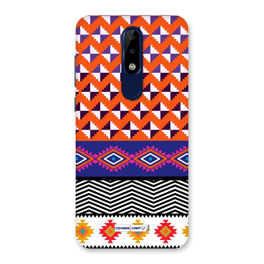 Mixed Pattern Aztec Back Case for Nokia 5.1 Plus
