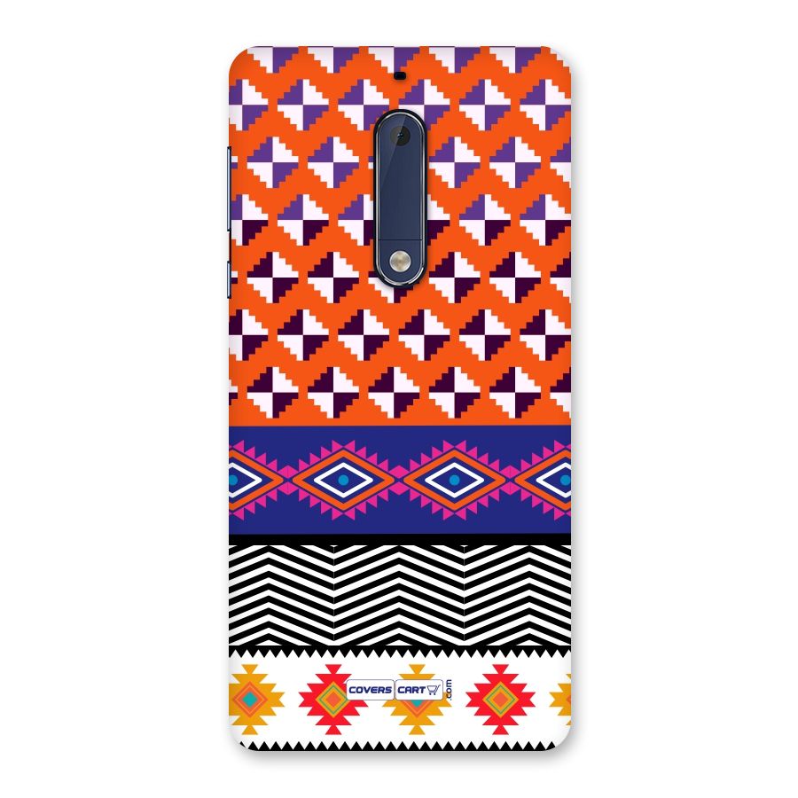 Mixed Pattern Aztec Back Case for Nokia 5