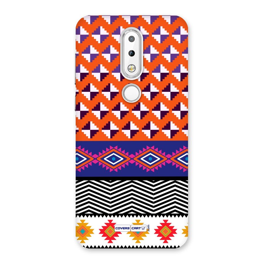 Mixed Pattern Aztec Back Case for Nokia 6.1 Plus