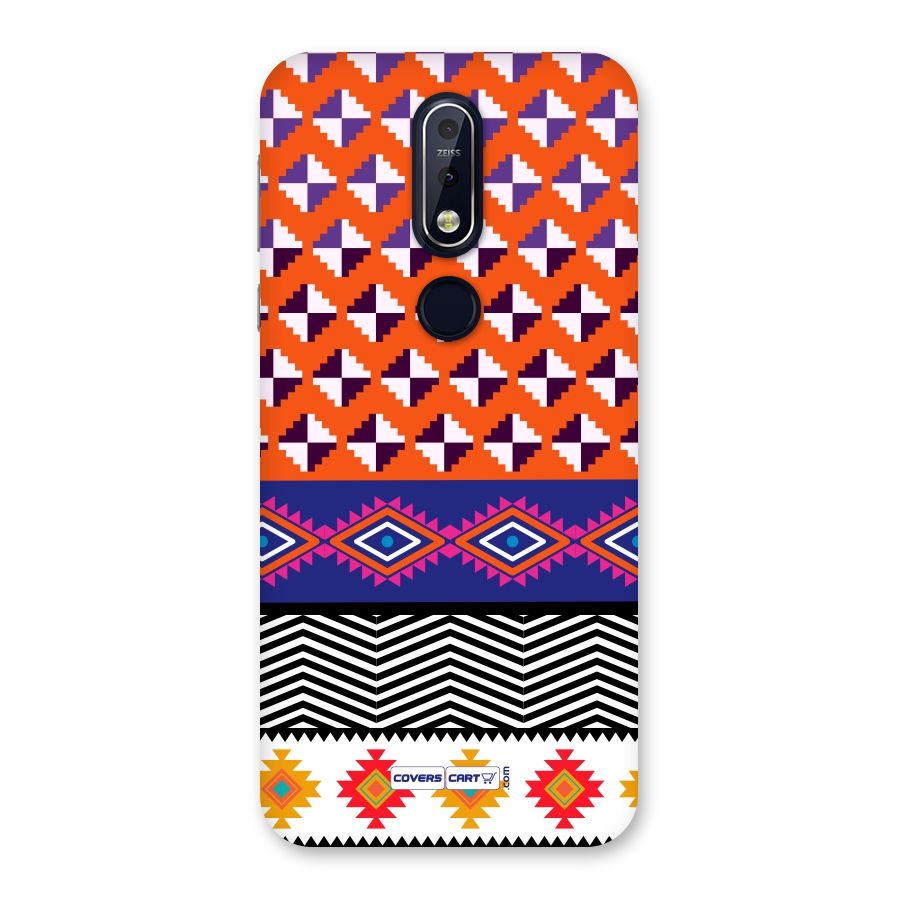Mixed Pattern Aztec Back Case for Nokia 7.1