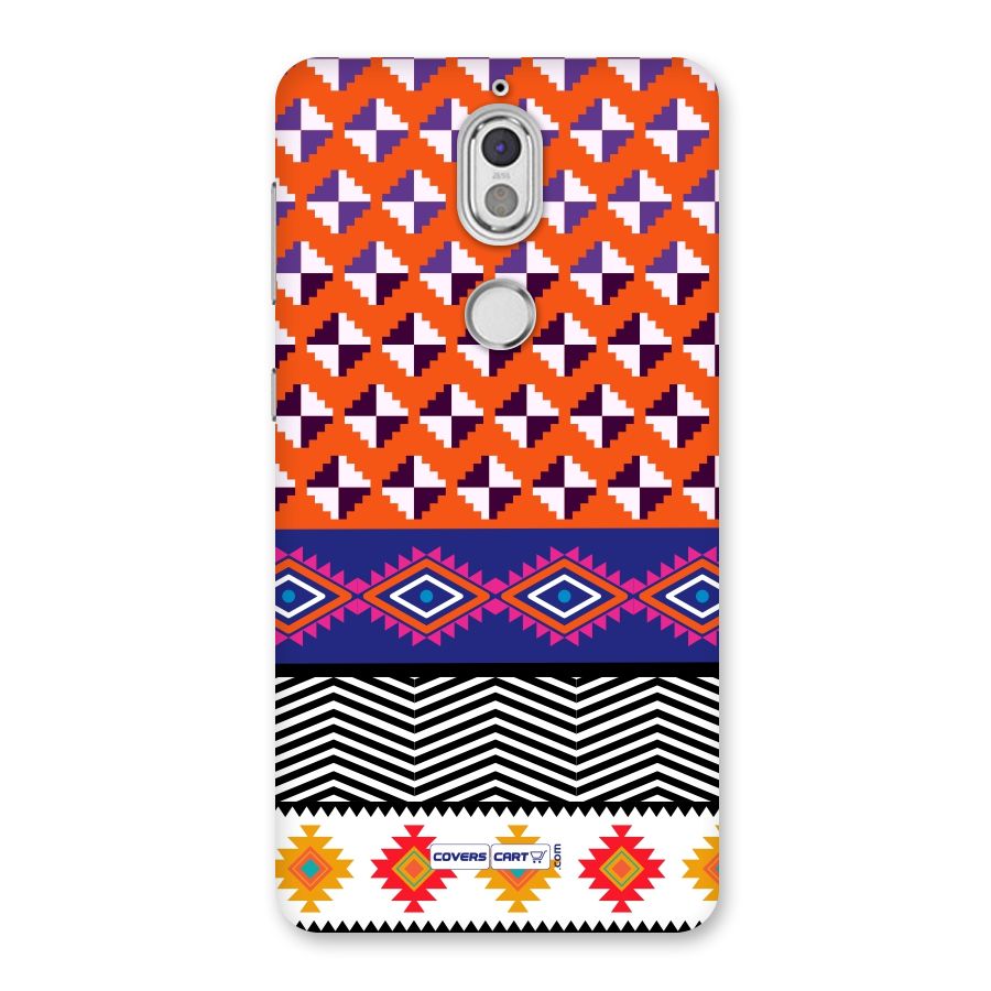 Mixed Pattern Aztec Back Case for Nokia 7
