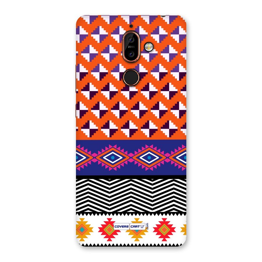 Mixed Pattern Aztec Back Case for Nokia 7 Plus