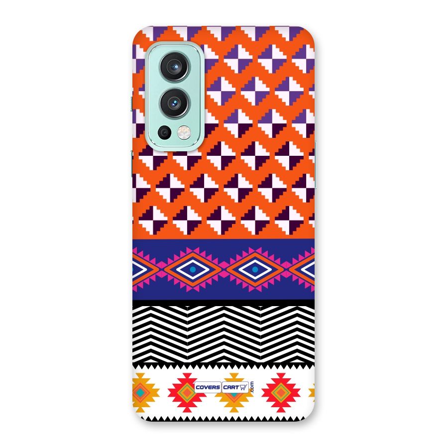Mixed Pattern Aztec Back Case for OnePlus Nord 2 5G