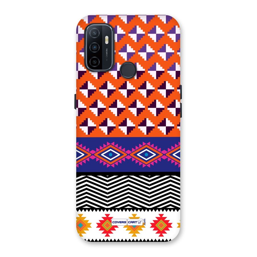 Mixed Pattern Aztec Back Case for Oppo A32