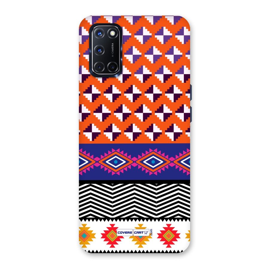 Mixed Pattern Aztec Back Case for Oppo A52