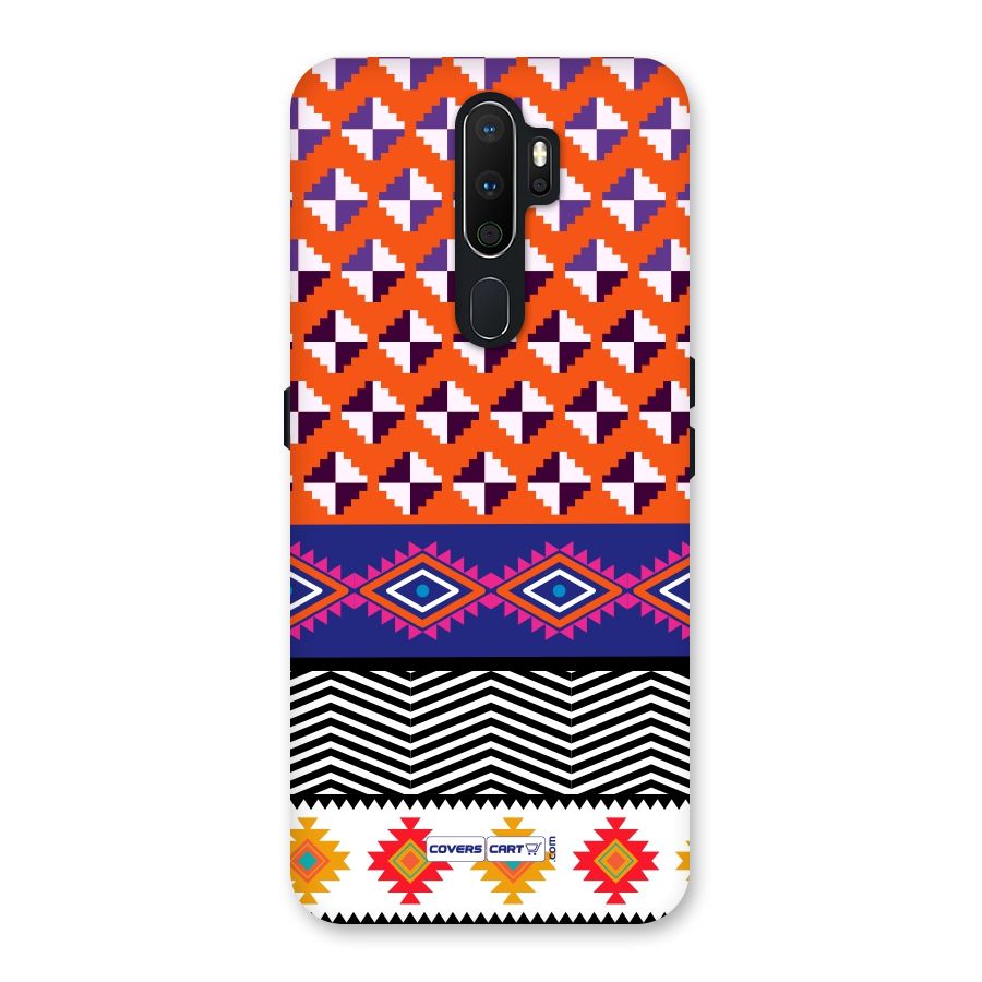 Mixed Pattern Aztec Back Case for Oppo A5 (2020)