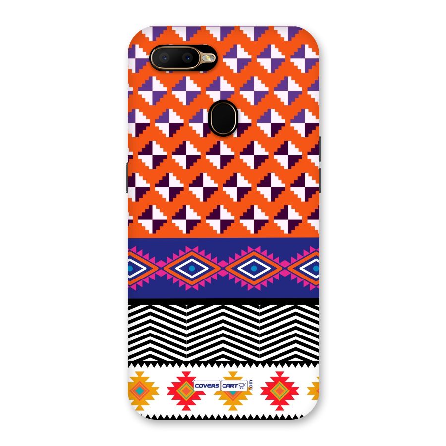 Mixed Pattern Aztec Back Case for Oppo A5s
