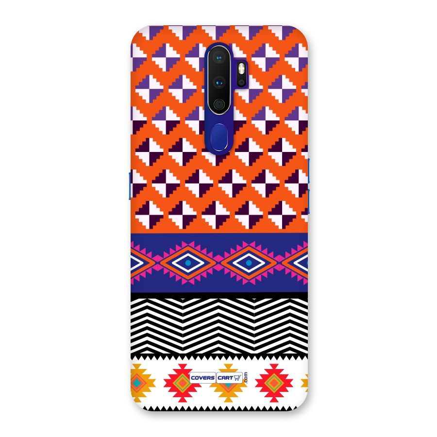 Mixed Pattern Aztec Back Case for Oppo A9 (2020)
