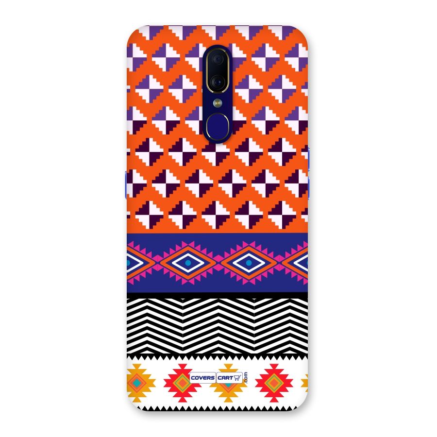 Mixed Pattern Aztec Back Case for Oppo F11