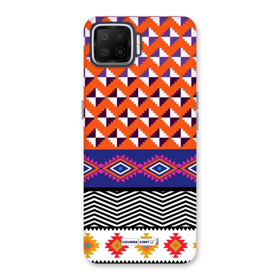 Mixed Pattern Aztec Back Case for Oppo F17