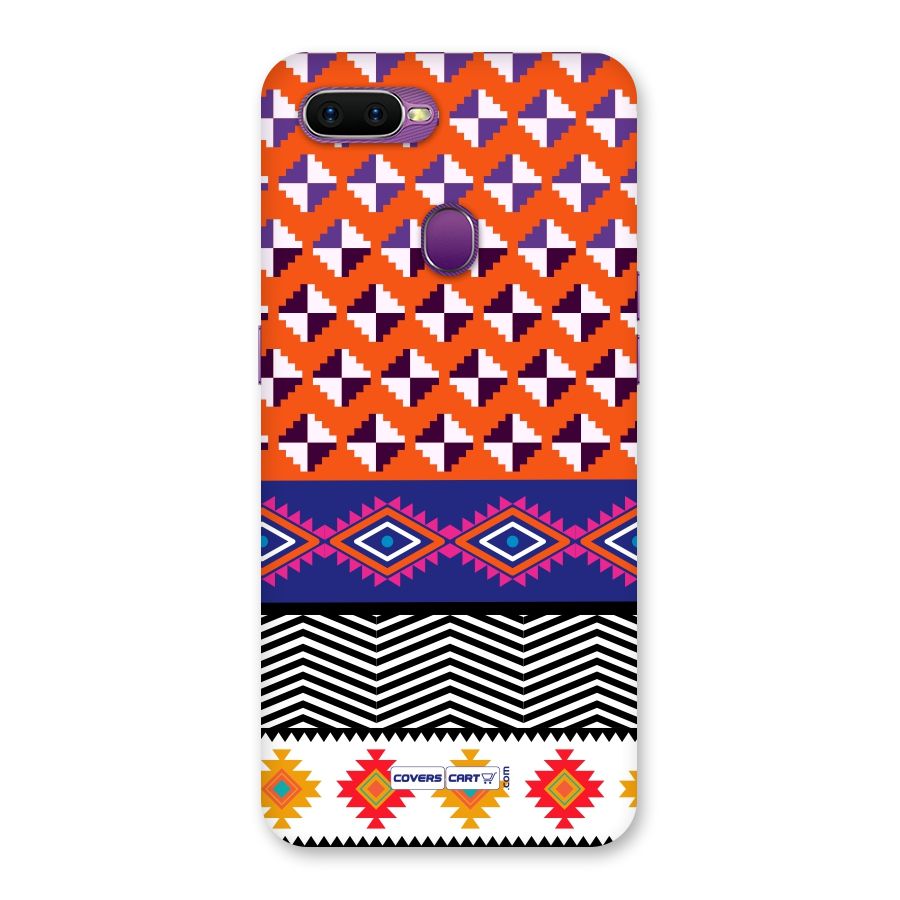Mixed Pattern Aztec Back Case for Oppo F9