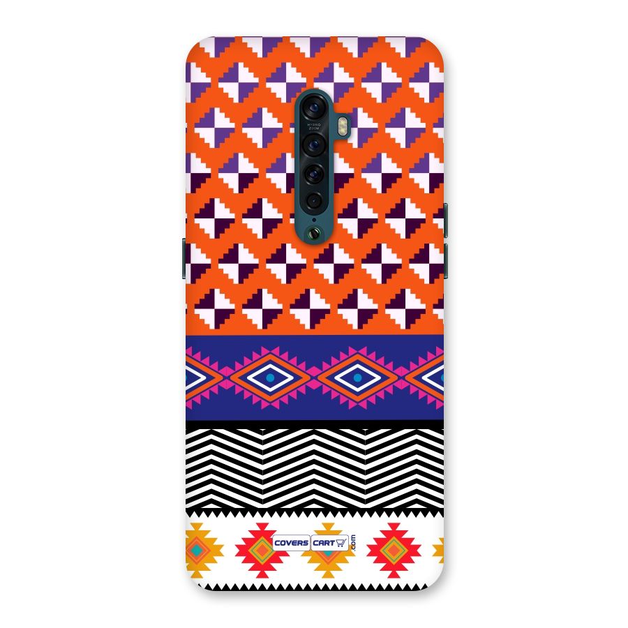 Mixed Pattern Aztec Back Case for Oppo Reno2