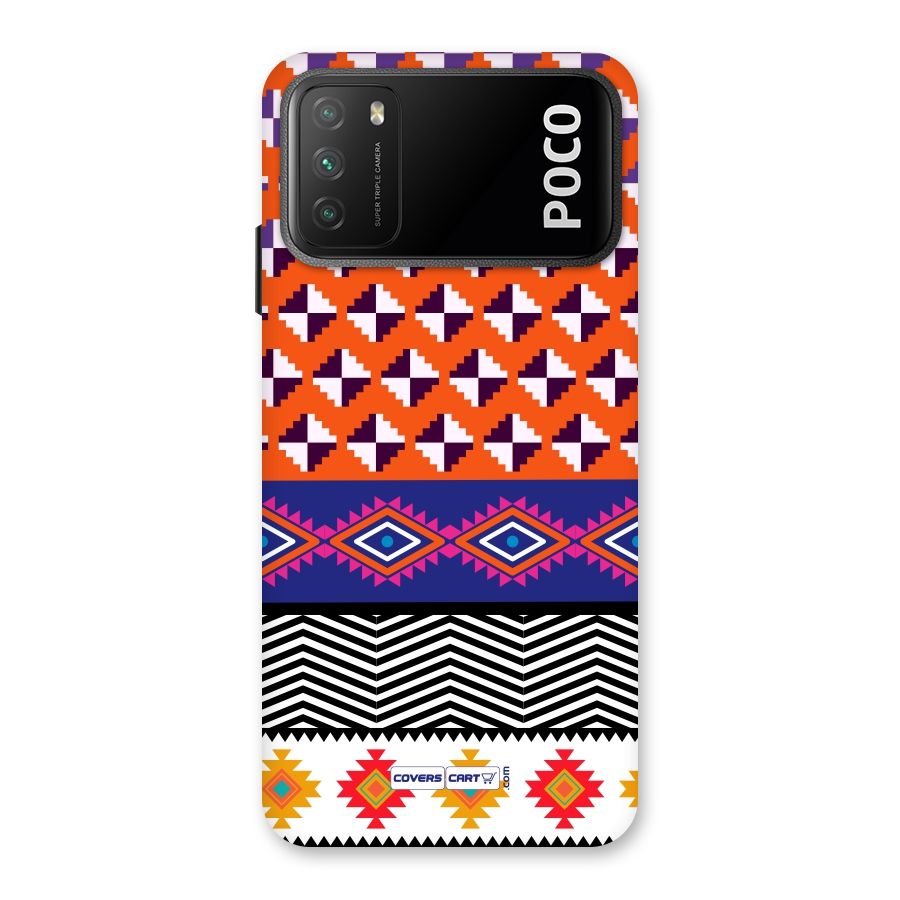 Mixed Pattern Aztec Back Case for Poco M3