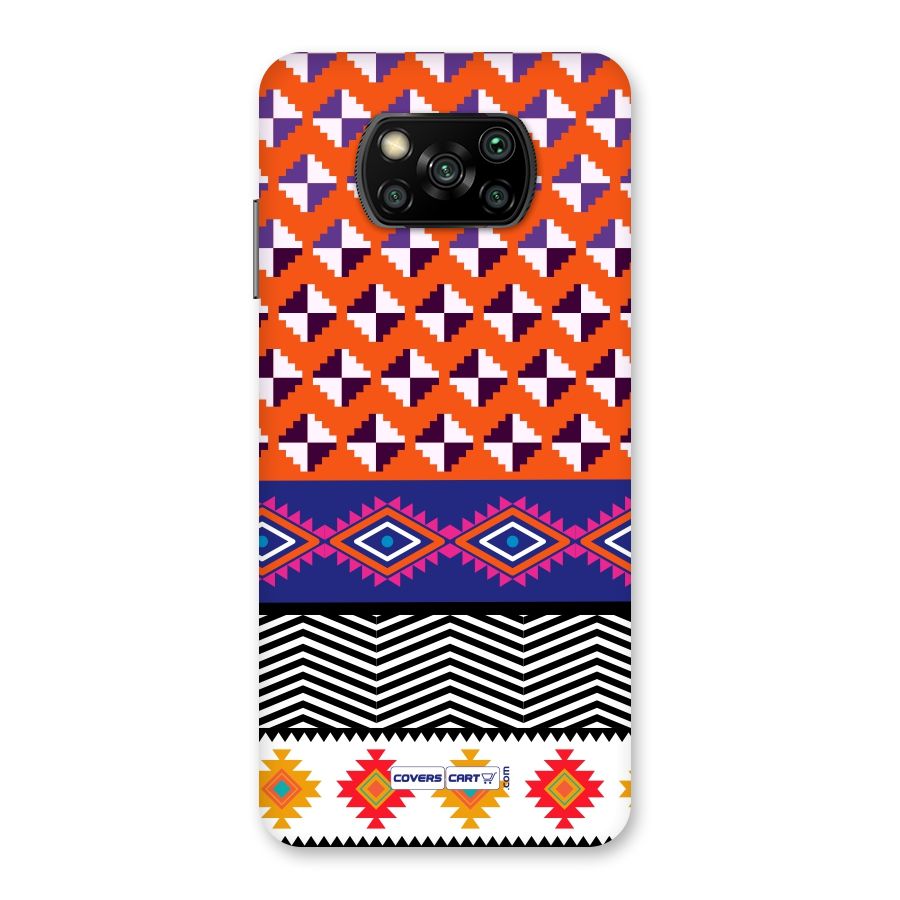 Mixed Pattern Aztec Back Case for Poco X3