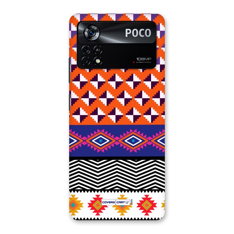 Mixed Pattern Aztec Back Case for Poco X4 Pro 5G