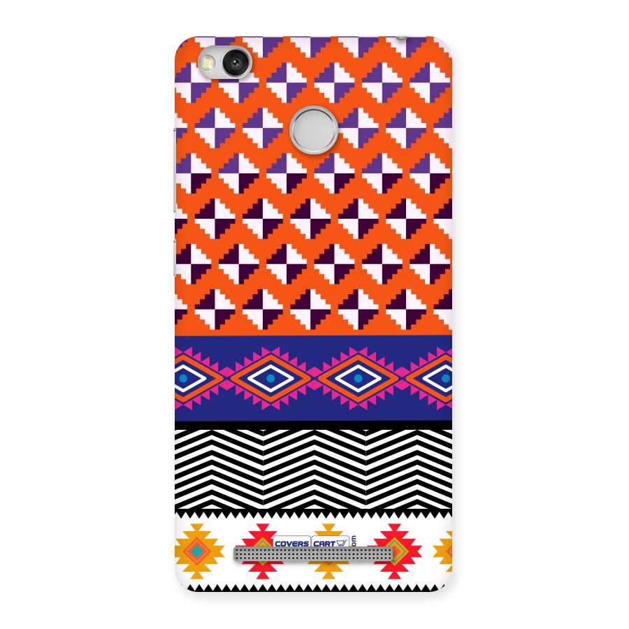 Mixed Pattern Aztec Back Case for Redmi 3S Prime