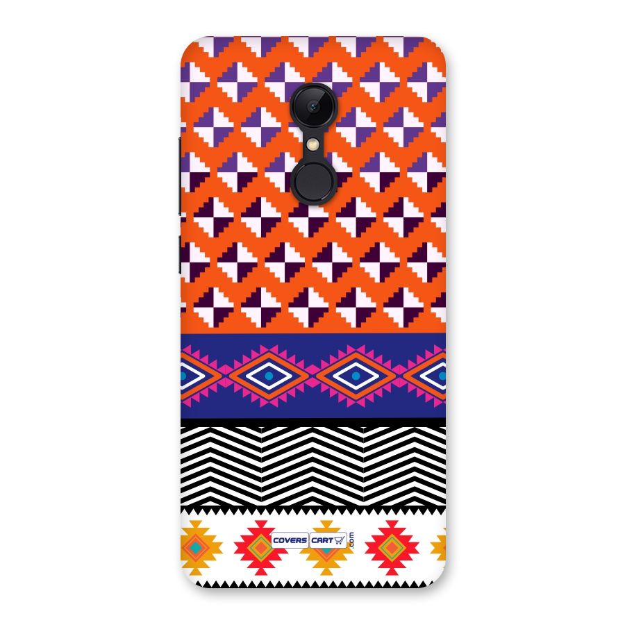 Mixed Pattern Aztec Back Case for Redmi 5