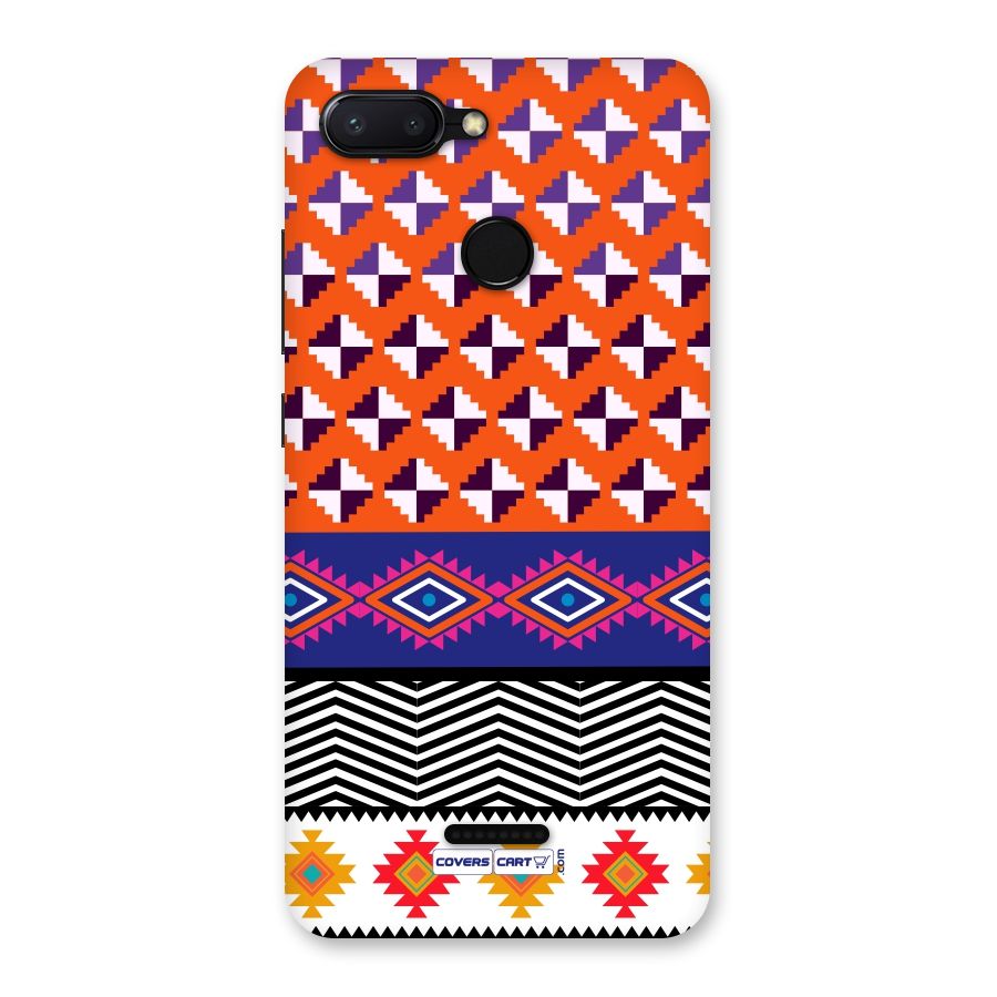 Mixed Pattern Aztec Back Case for Redmi 6