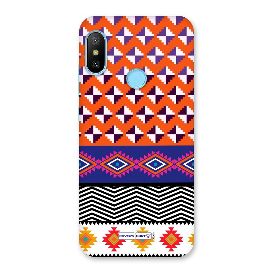 Mixed Pattern Aztec Back Case for Redmi 6 Pro