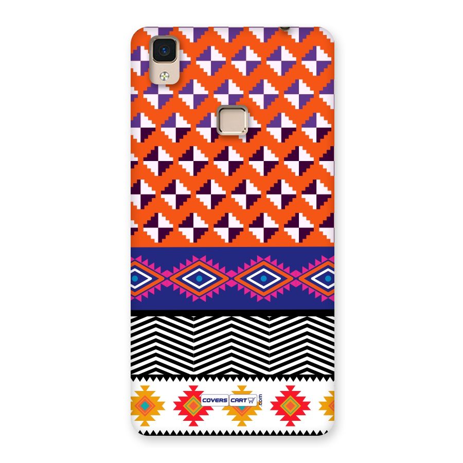Mixed Pattern Aztec Back Case for V3 Max