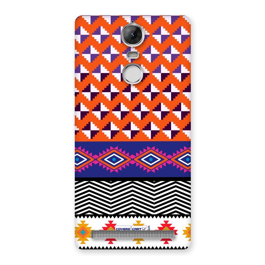 Mixed Pattern Aztec Back Case for Vibe K5 Note