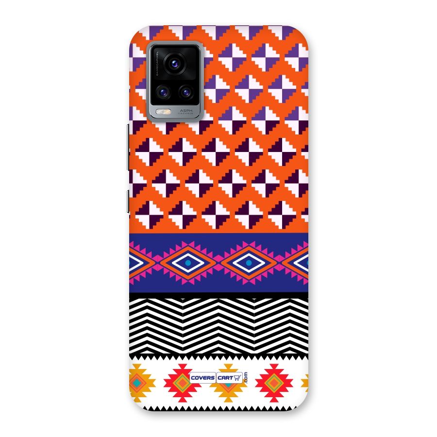 Mixed Pattern Aztec Back Case for Vivo V20