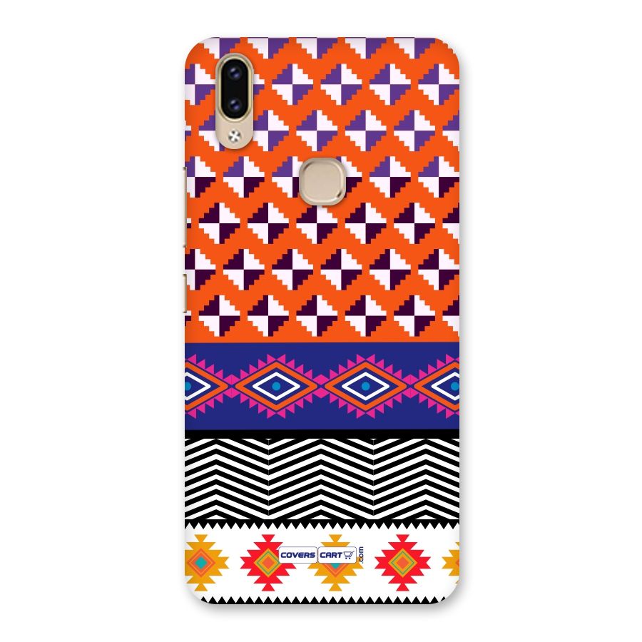 Mixed Pattern Aztec Back Case for Vivo V9 Youth