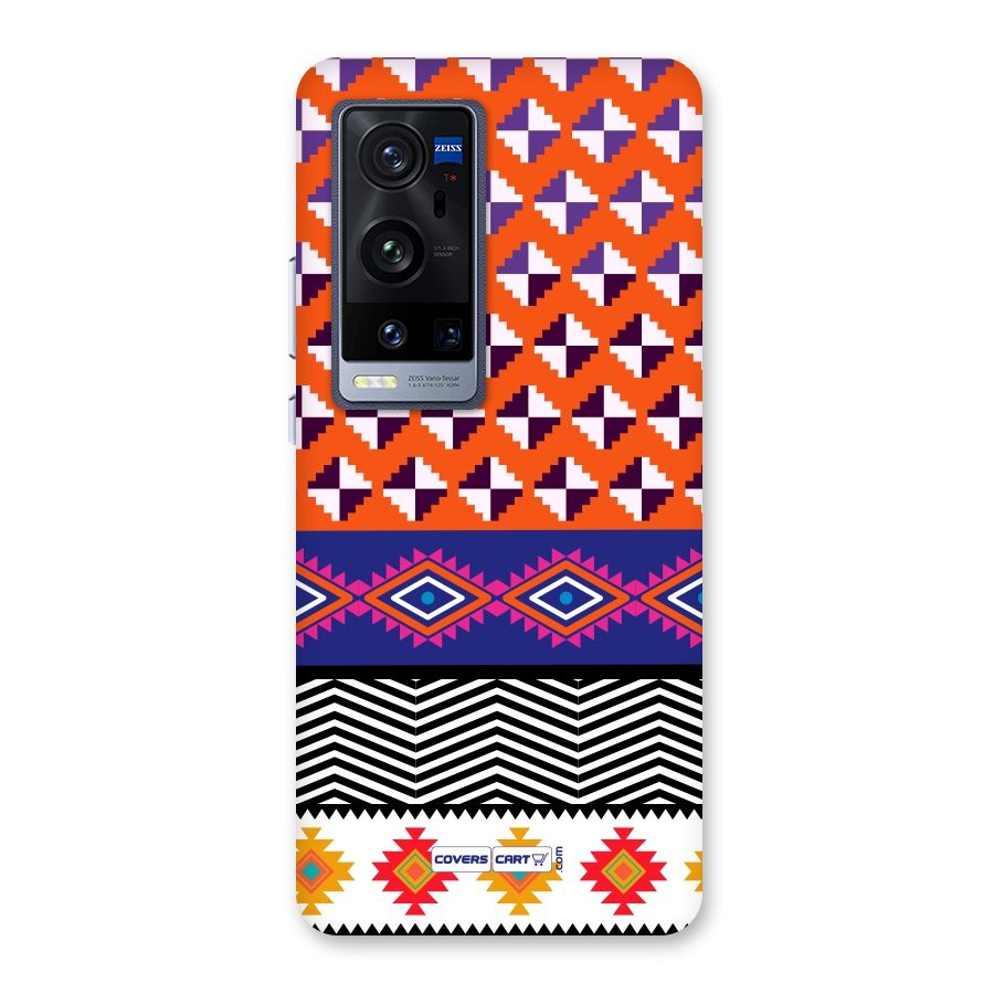 Mixed Pattern Aztec Back Case for Vivo X60 Pro Plus
