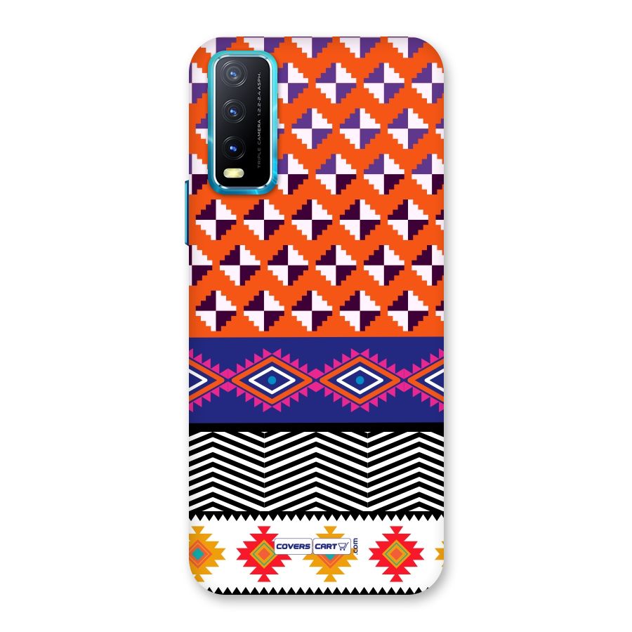 Mixed Pattern Aztec Back Case for Vivo Y20