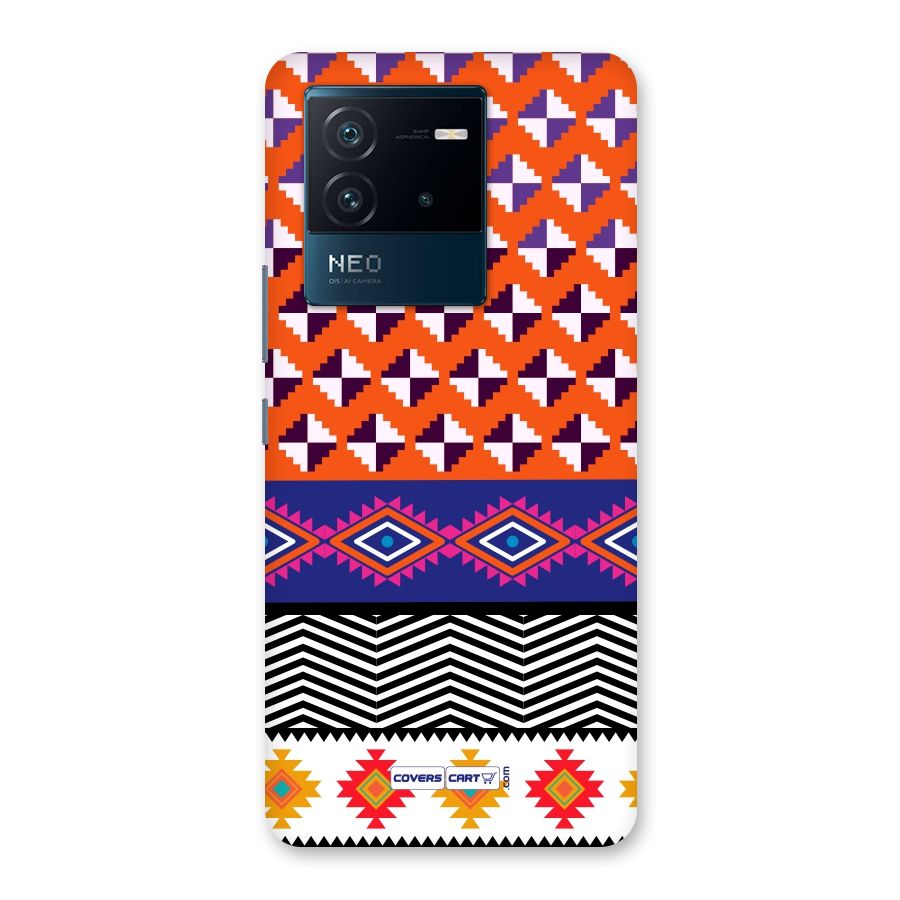 Mixed Pattern Aztec Back Case for Vivo iQOO Neo 6 5G