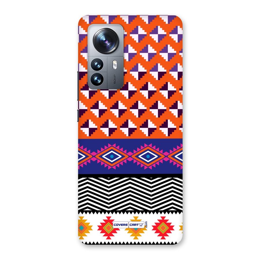 Mixed Pattern Aztec Back Case for Xiaomi 12 Pro