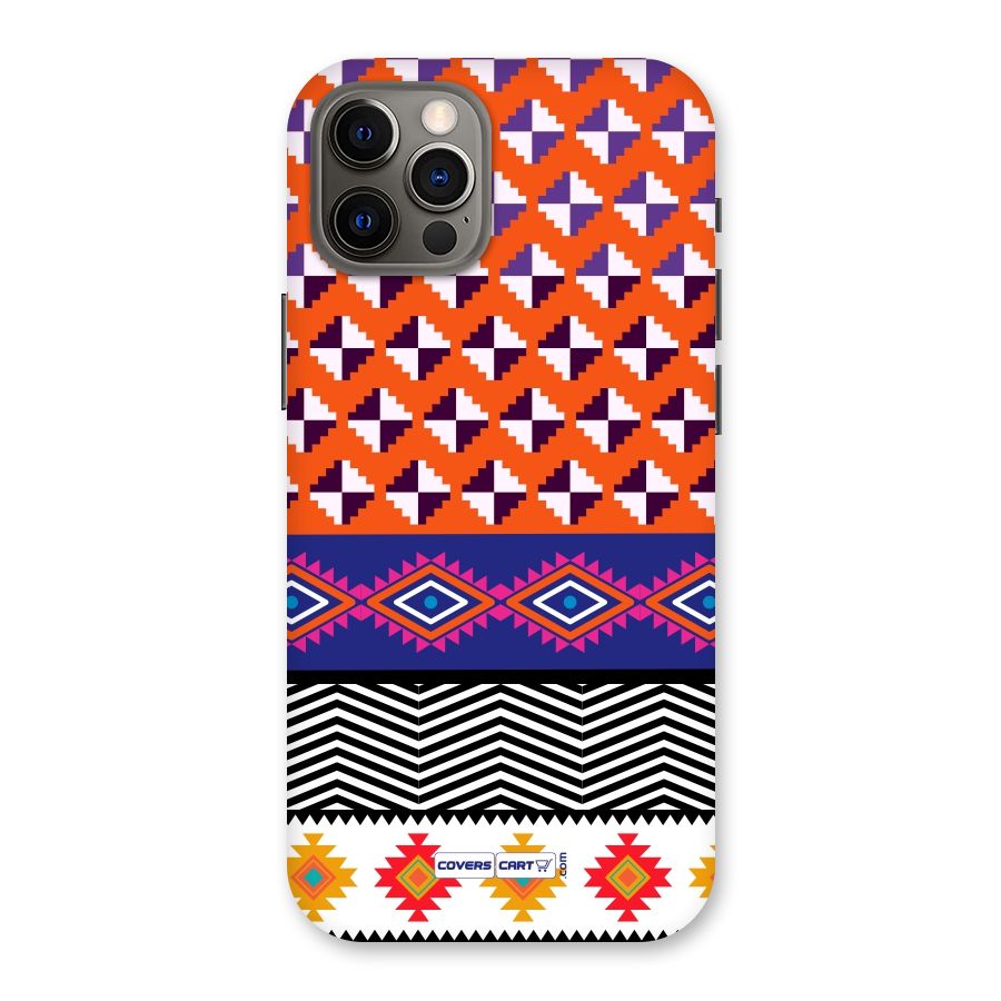 Mixed Pattern Aztec Back Case for iPhone 12 Pro