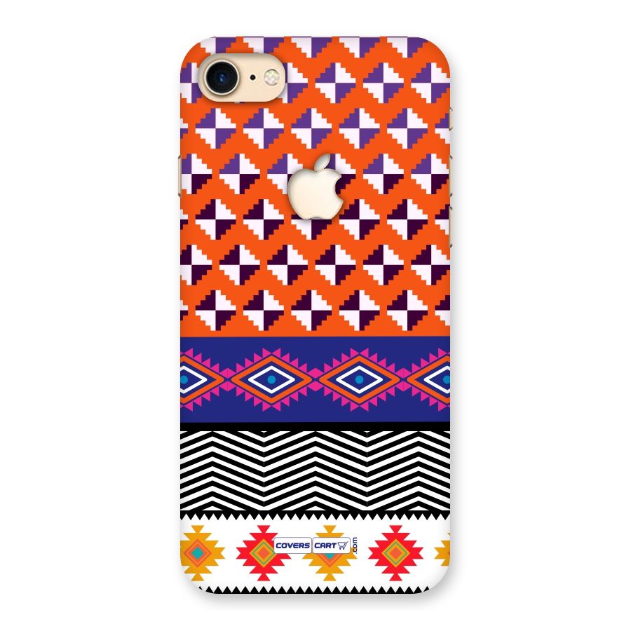 Mixed Pattern Aztec Back Case for iPhone 7 Apple Cut