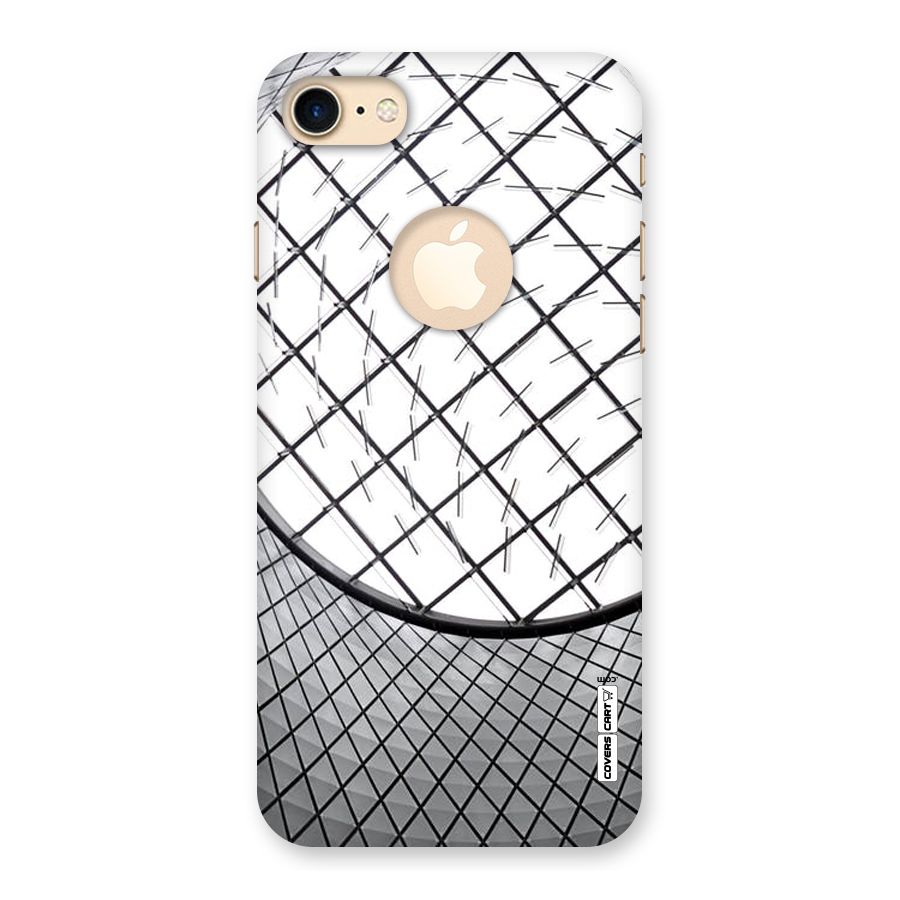 Modern Abstract Pattern Back Case for iPhone 7 Logo Cut