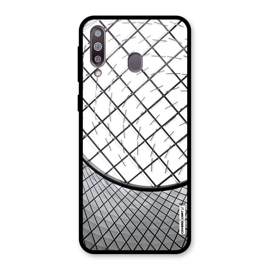 Modern Abstract Pattern Glass Back Case for Galaxy M30