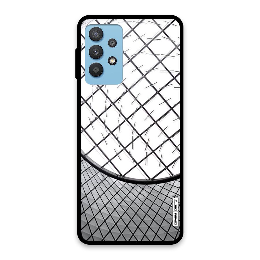 Modern Abstract Pattern Glass Back Case for Galaxy M32 5G