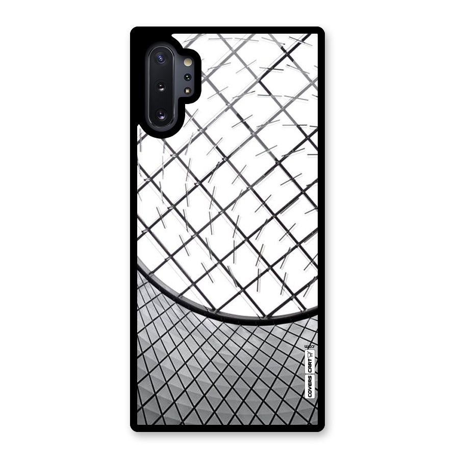 Modern Abstract Pattern Glass Back Case for Galaxy Note 10 Plus